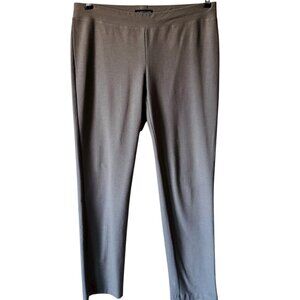 Eileen Fisher Sz Sm Washable Crepe Stretch Ankle Pant Pull On Grey Silver